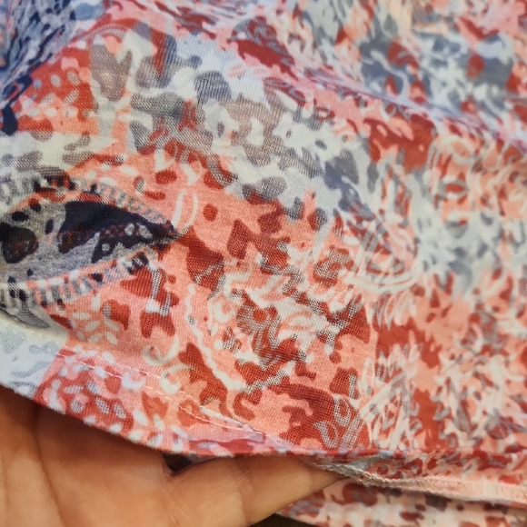 Multicolor Button-Up Blouse Sz Sm - Picture 5 of 7